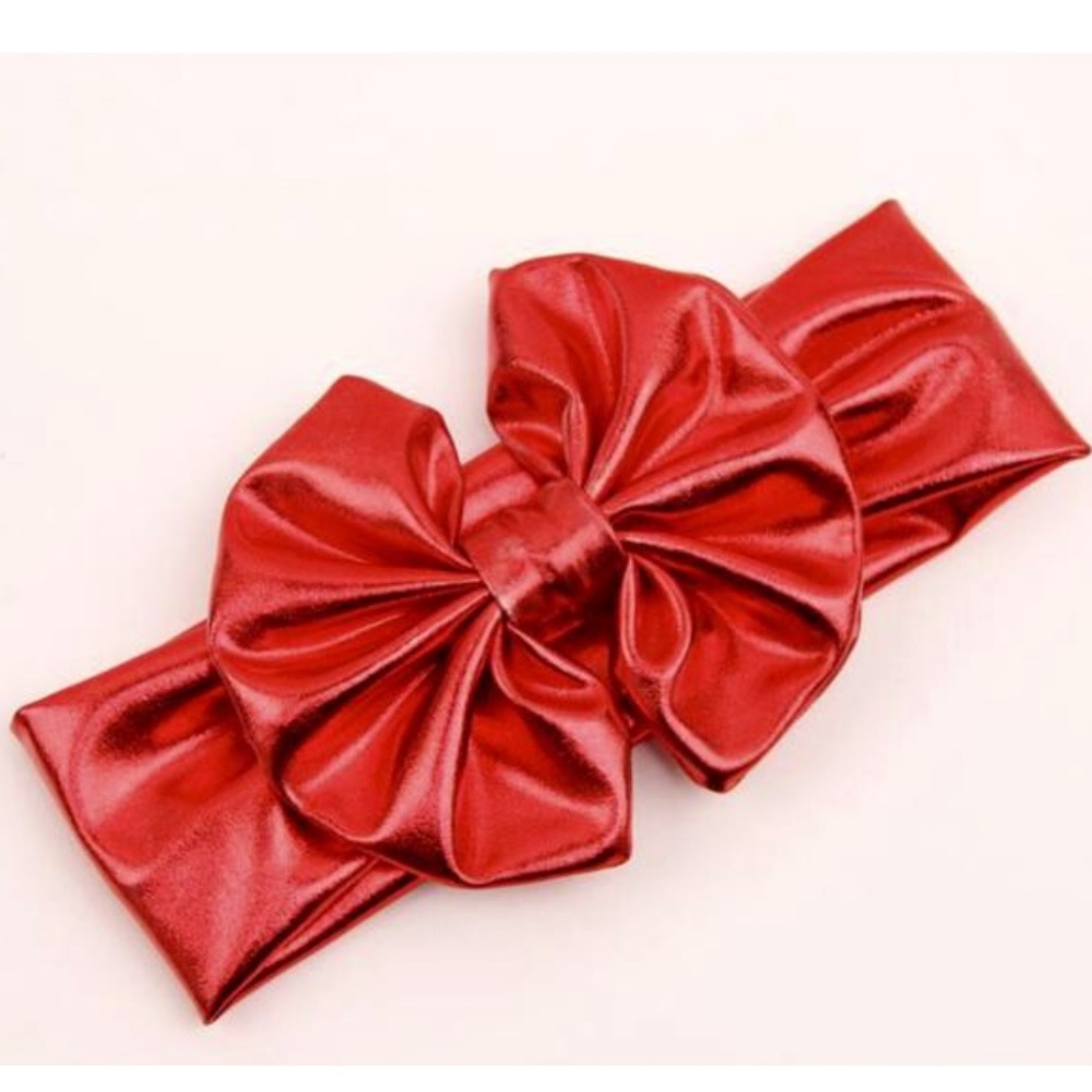 Metallic bowknot headbands